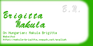 brigitta makula business card